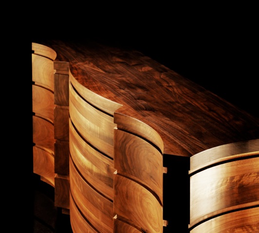 AHEC: The new CAMUS COLLECTION uses American Walnut as its distinguishing feature. 