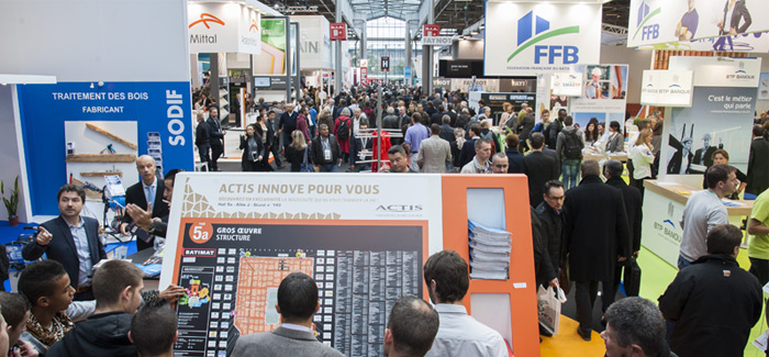 BATIMAT, the building of the future and focusing on tomorrows construction industry in Paris/France,  2-6 November 2015.