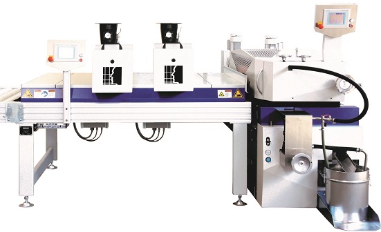 Brkle compact surface finishing system with two UV drying units