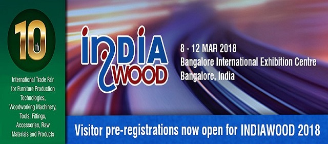 INDIAWOOD FAIR, 8-12 MARCH 2018, BANGALORE/INDIA