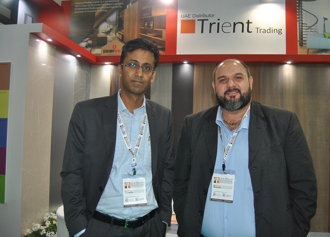 Left, Naveen Lohia/Centurys Export Manager and Mazen Bou Hamdan/Distributor in Middle East. Photo Datalignum.
