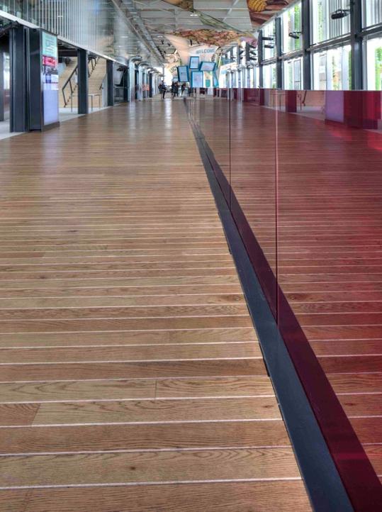 AHEC: American White Oak flooring deck features in the USA pavilion at Expo 2015.