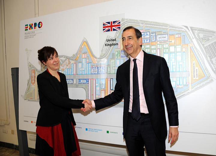 GROWN IN BRITAIN, SHARED GLOBALLY:  UK SIGNS THE CONTRACT TO TAKE PART IN EXPO MILANO 2015.