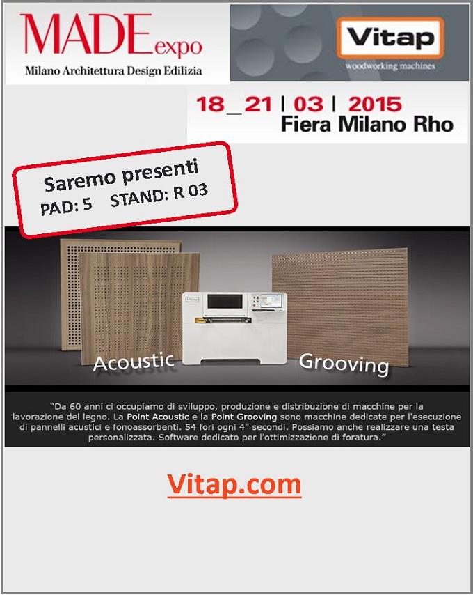 VITAP exhibit at MADE EXPO, 18-21 March 2015  at Fiera Milano Rho / Italy.