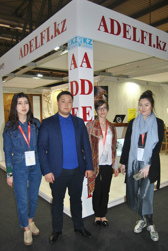 Ismailov Timur and his staff at Salone del Mobile 2017. Photo Datalignum