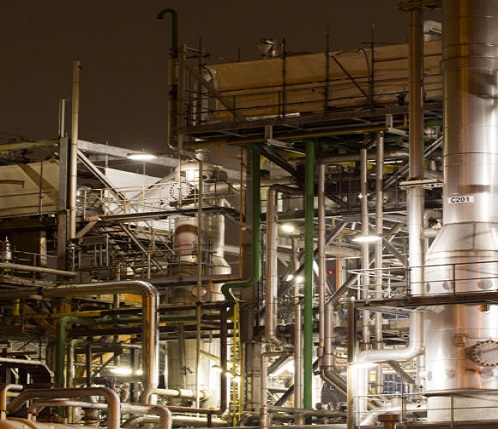 The production plant for the Urea Formaldhyde, Melamine-Formaldhyde and Phenol resins.
