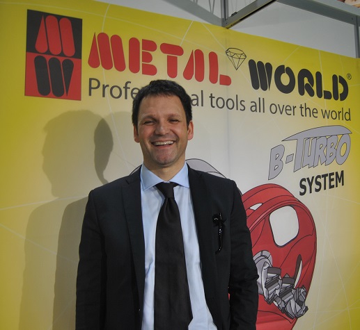 Gianni Musso, Area Manager of  Metal World. Picture taken at Dubai WoodShow 2018. Photo Datalignum 