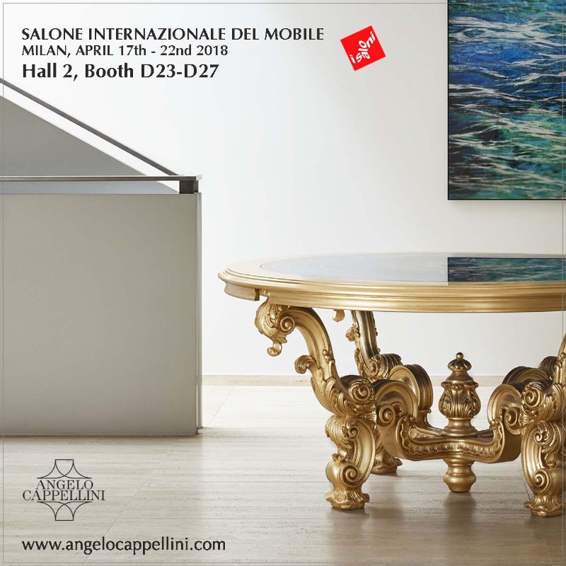 CAPPELLINI ANGELO ITALY, AT THE SALONE DEL MOBILE MILAN, HALL 2 BOOTH D23