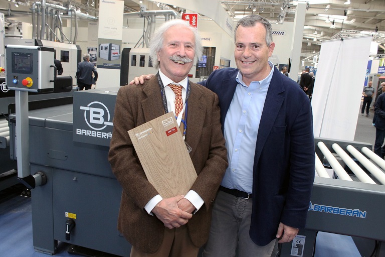 The President of the Spanish Industry, Jesus Barbern (right) with our Editor Pietro Stroppa. Photo Juan Manuel Miranda. 