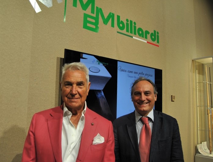 From left: The President Cav. Mariano Maggio and Guido Rossi, Sales Manager: Photo Datalignum.