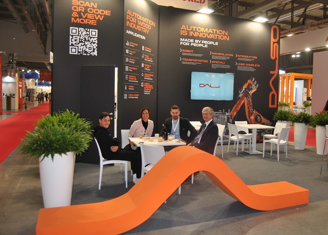 The stand Dalso at Xylexpo 2022. Photo Datalignum