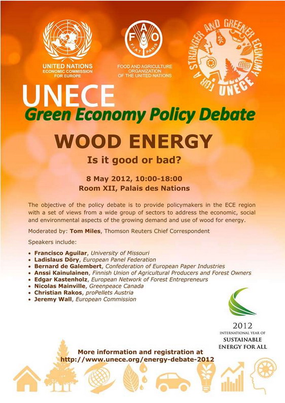 EPF (European Panel Federation) support Wood Energy, the Green Economy Policy Debate.