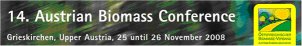 14th Austrian Biomass Conference - 25 and 26 November - Manglburg in Grieskirchen, Austria